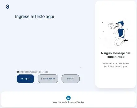 Encriptador de texto - Challenge ONE